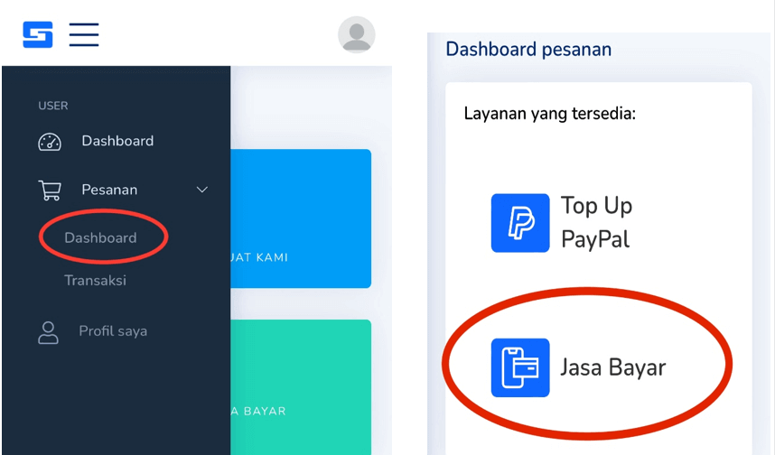 menu jasa bayar